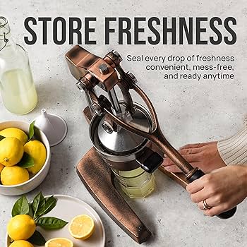 Amazon | Zulay Kitchen鋳鉄オレンジジュース絞り器 - 丈夫でお